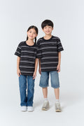 Oversize Striped Kids_Classic Black