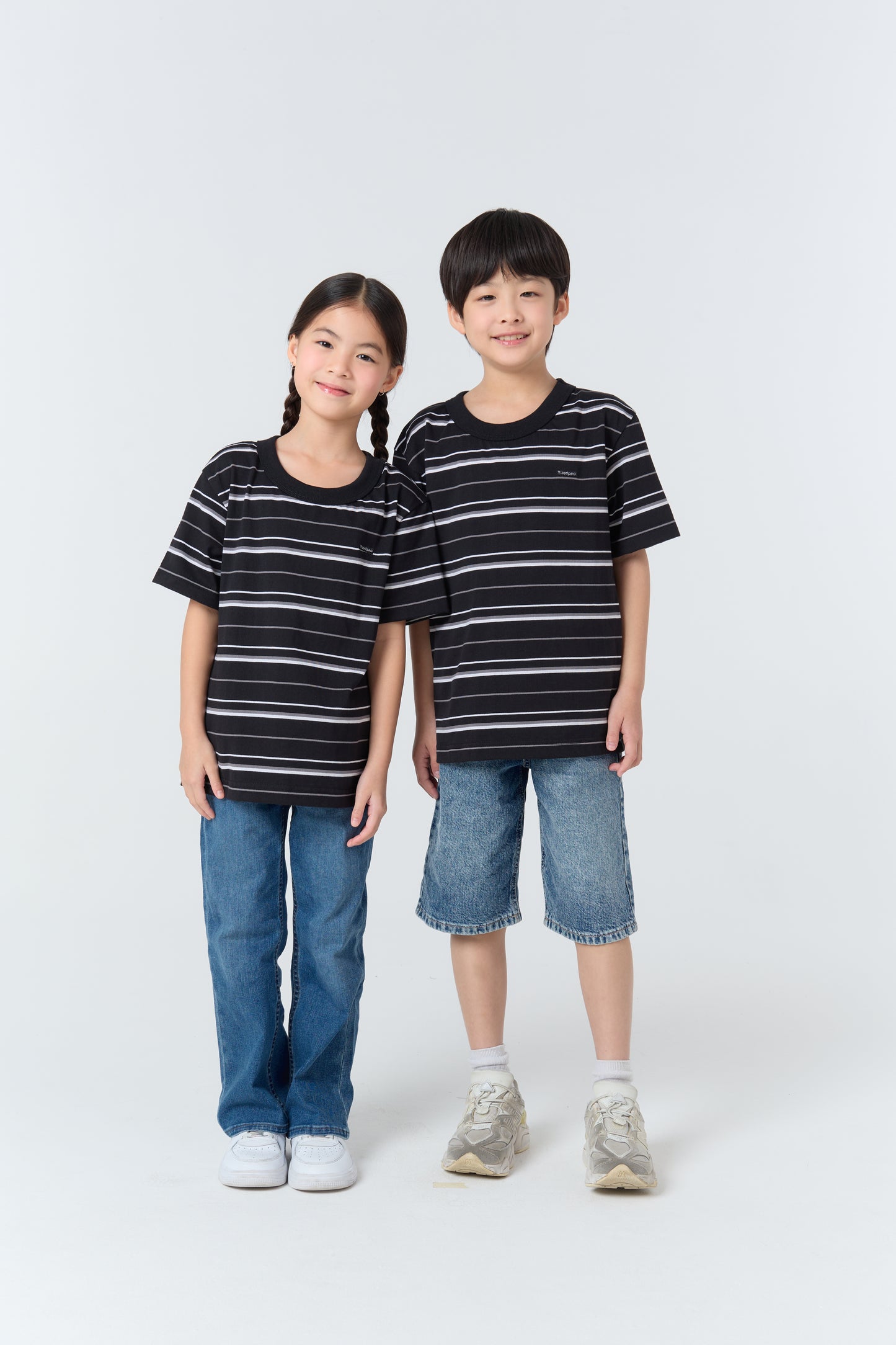 Oversize Striped Kids_Classic Black