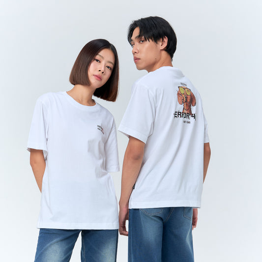Oversize_YUEDPAO_Duchshund Error_White