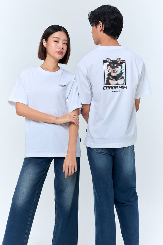 Oversize_YUEDPAO_Shiba Not Found_White