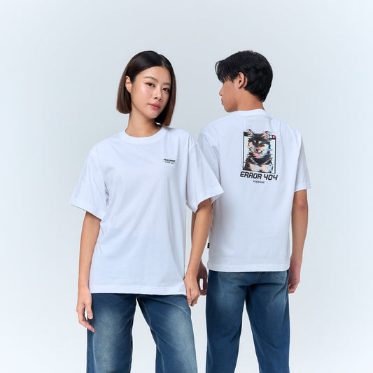 Oversize_YUEDPAO_Shiba Not Found_White