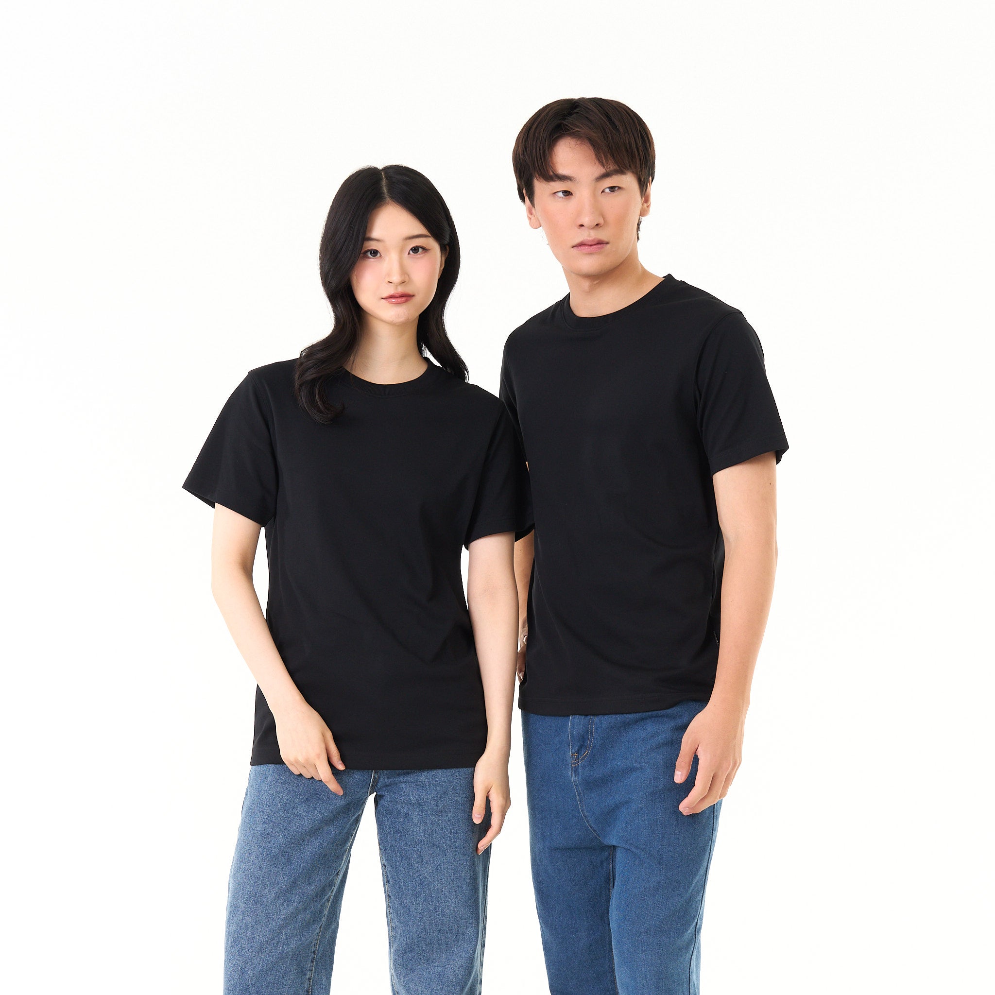 REGULAR ECOTECH RE-WHILD_ T-SHIRT BLACK