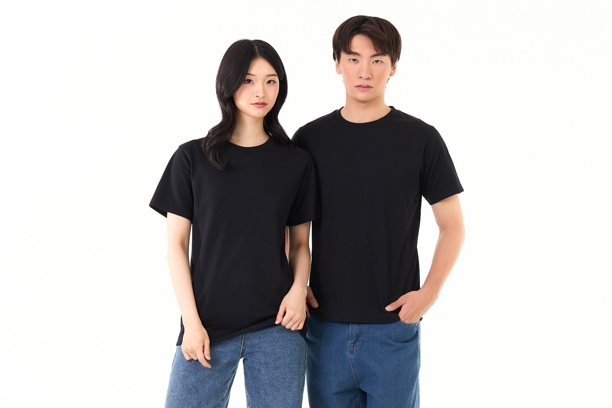 REGULAR ECOTECH RE-WHILD_ T-SHIRT BLACK