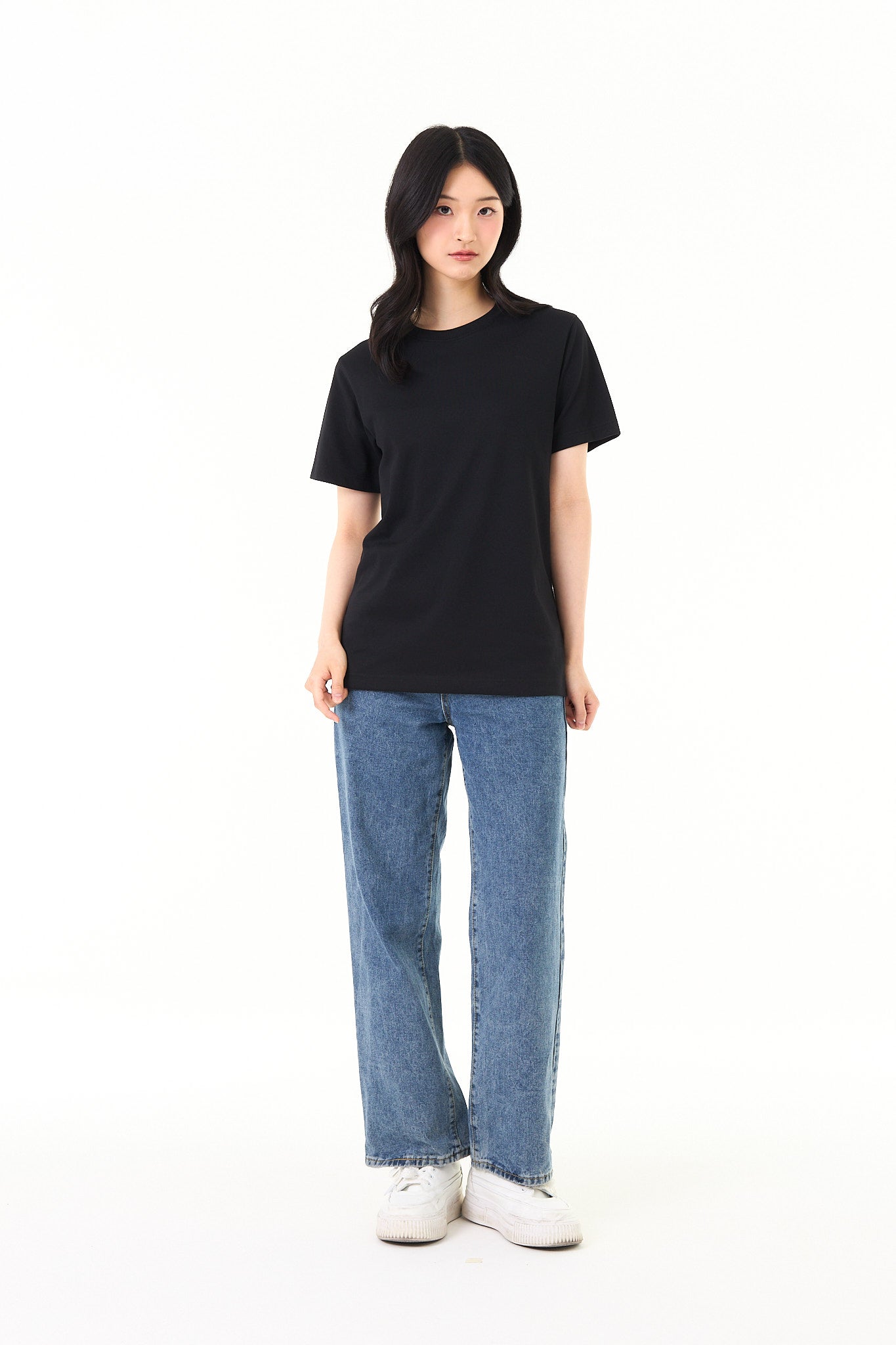 REGULAR ECOTECH RE-WHILD_ T-SHIRT BLACK