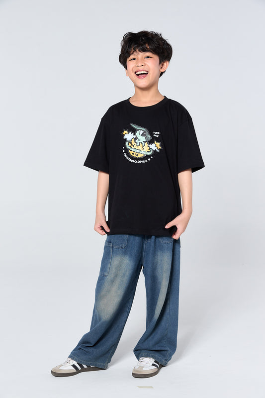 Oversize Kids Dinosaur to the Galaxy_SATURN EAGG