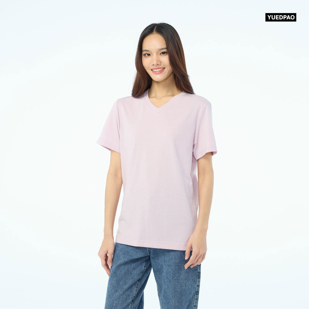 NEW Unisex_คอวี_Lavender - YUEDPAO