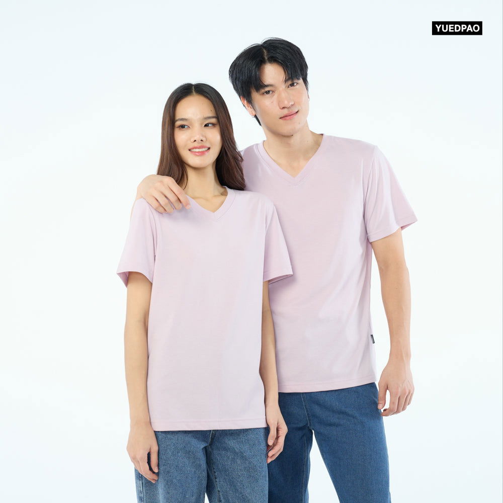 NEW Unisex_คอวี_Lavender - YUEDPAO