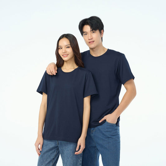 NEW Unisex_คอกลม_สีกรมท่า - YUEDPAO