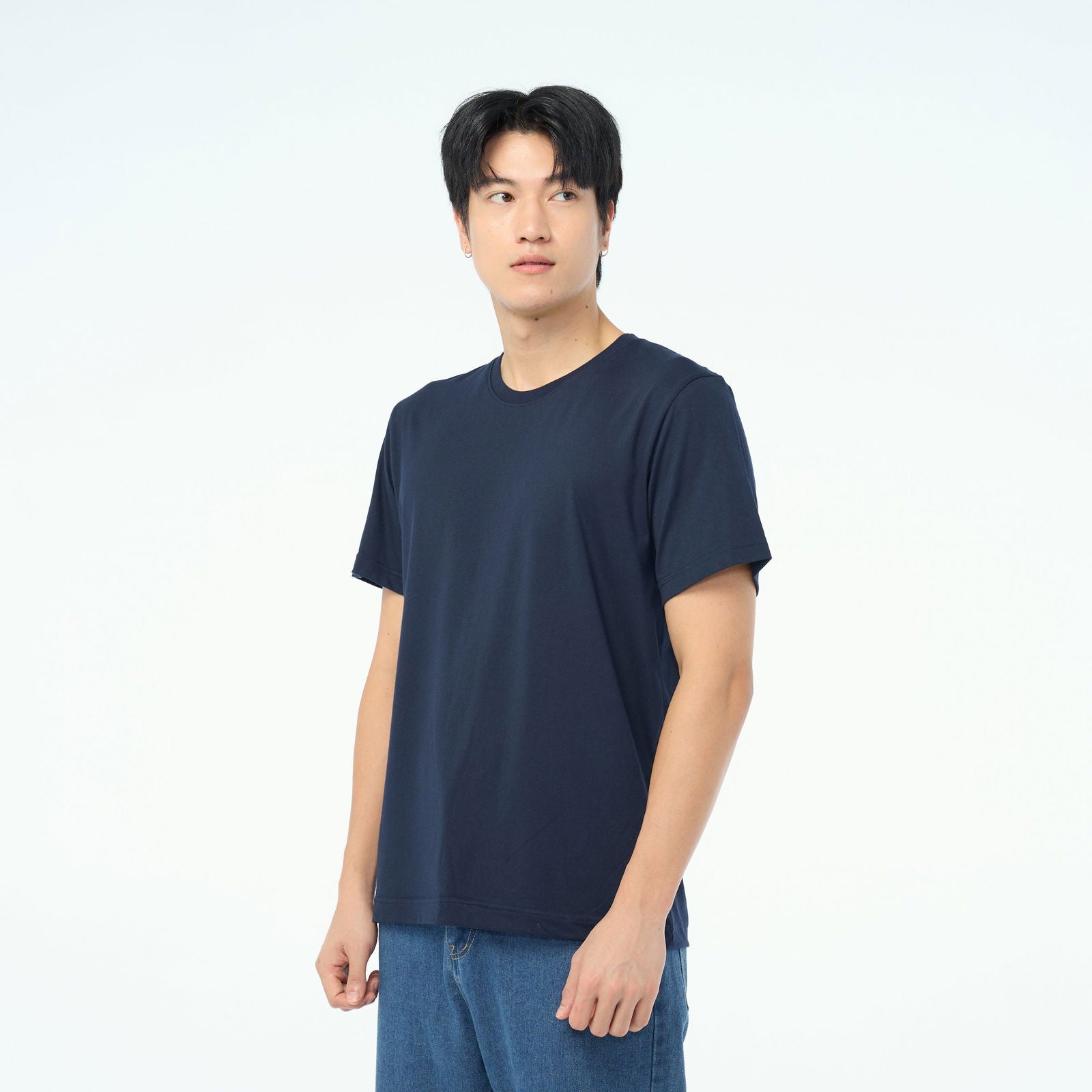 NEW Unisex_คอกลม_สีกรมท่า - YUEDPAO