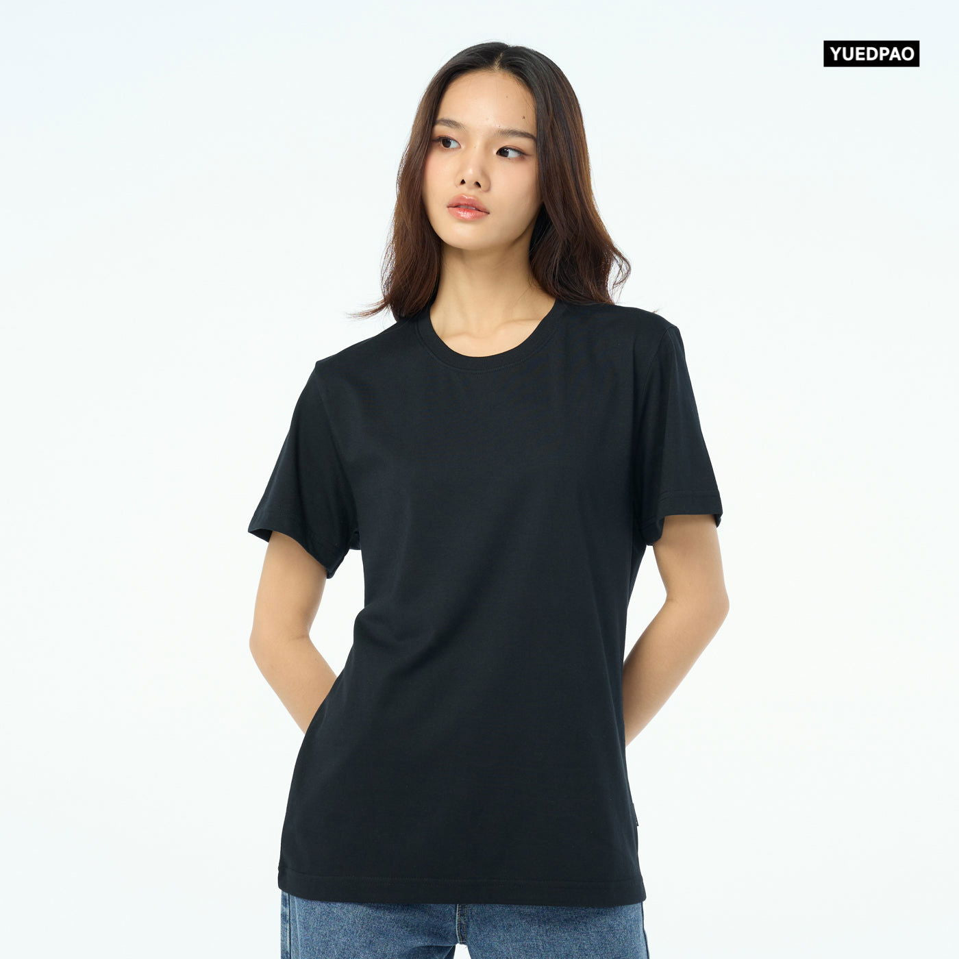 NEW Unisex_คอกลม_สีดำ - YUEDPAO