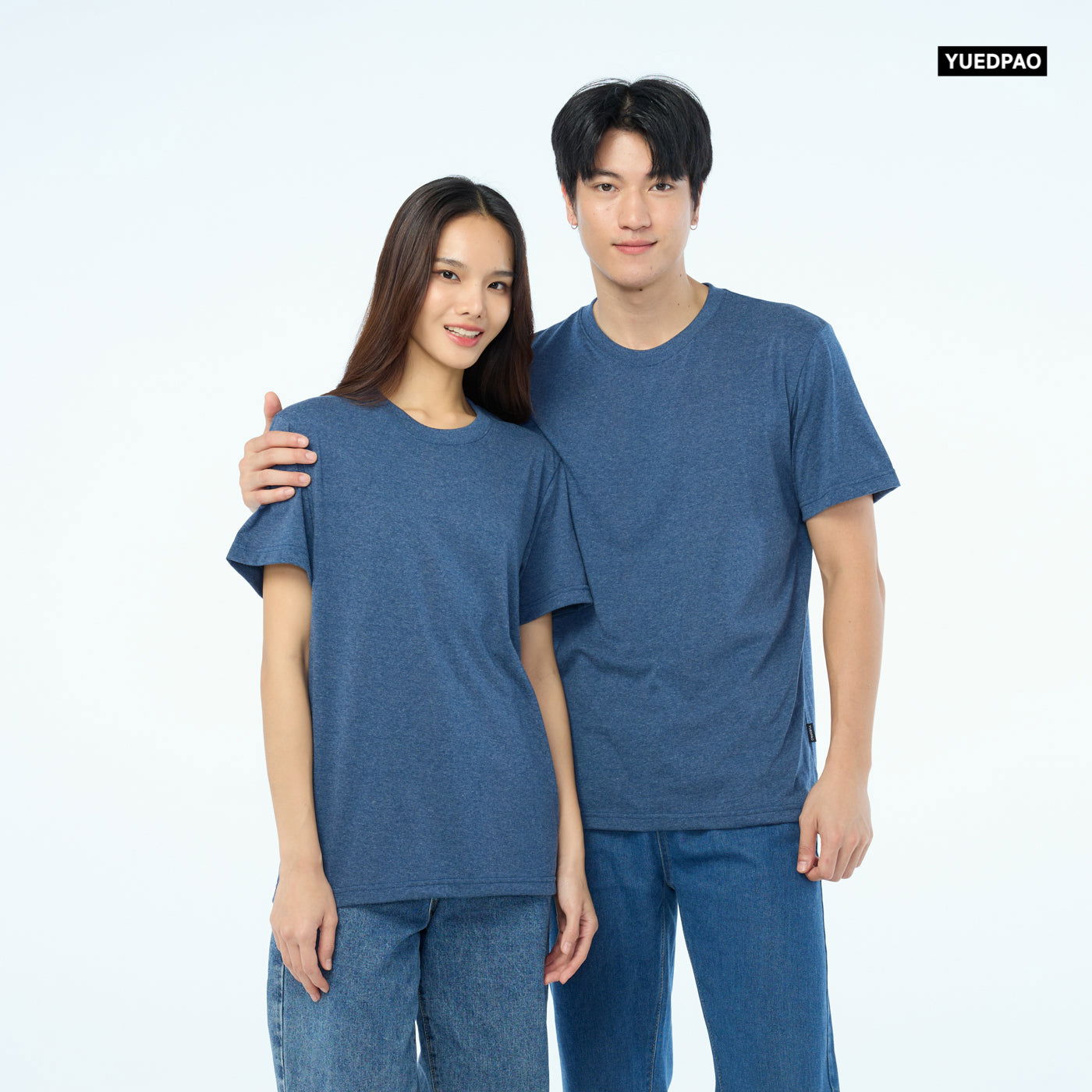 NEW Unisex_คอกลม_สีฟ้าคราม - YUEDPAO