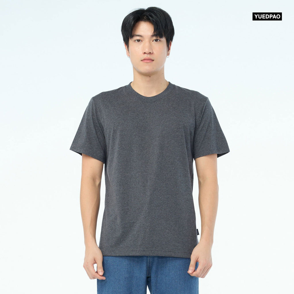 NEW Unisex_คอกลม_สีเทาดำ - YUEDPAO