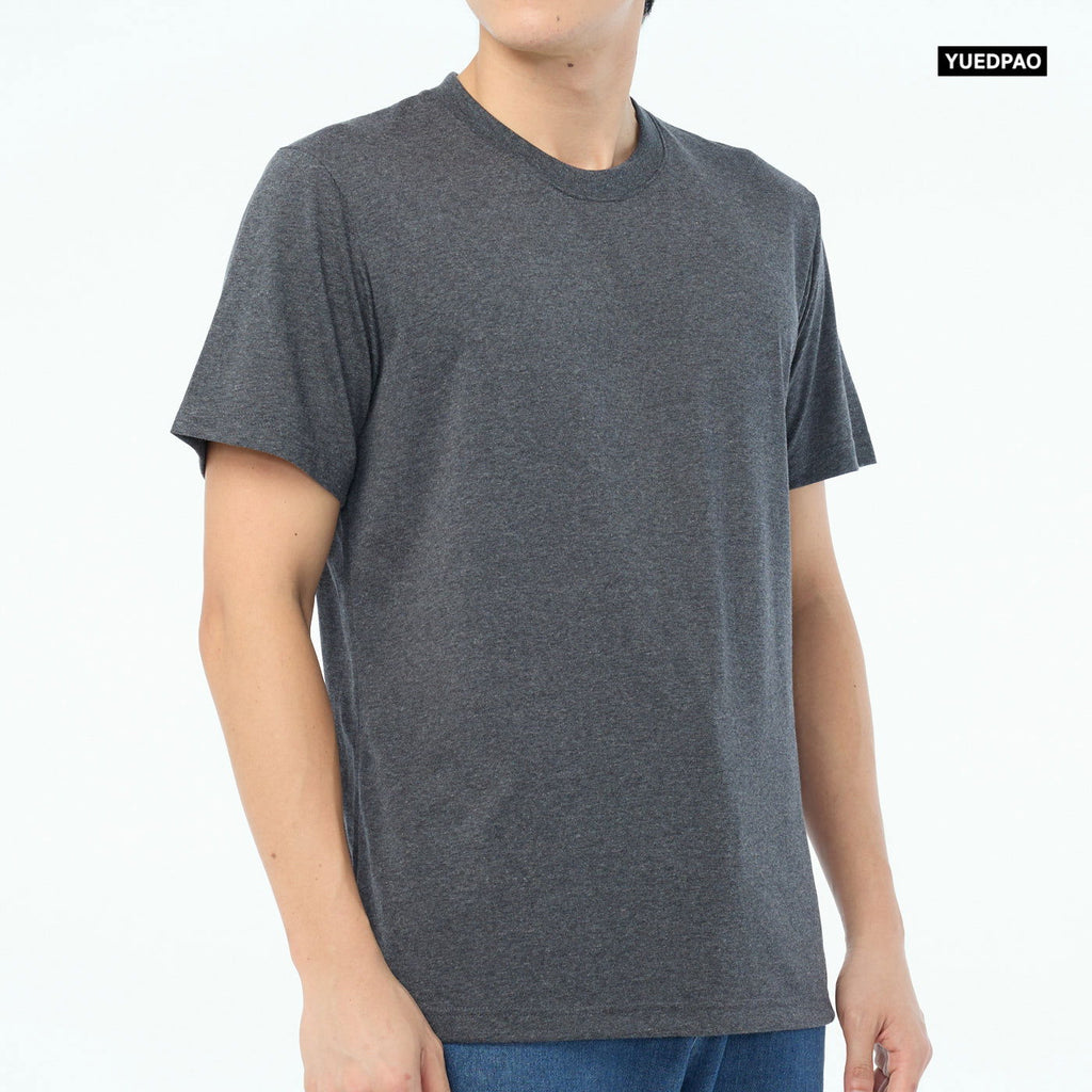 NEW Unisex_คอกลม_สีเทาดำ - YUEDPAO