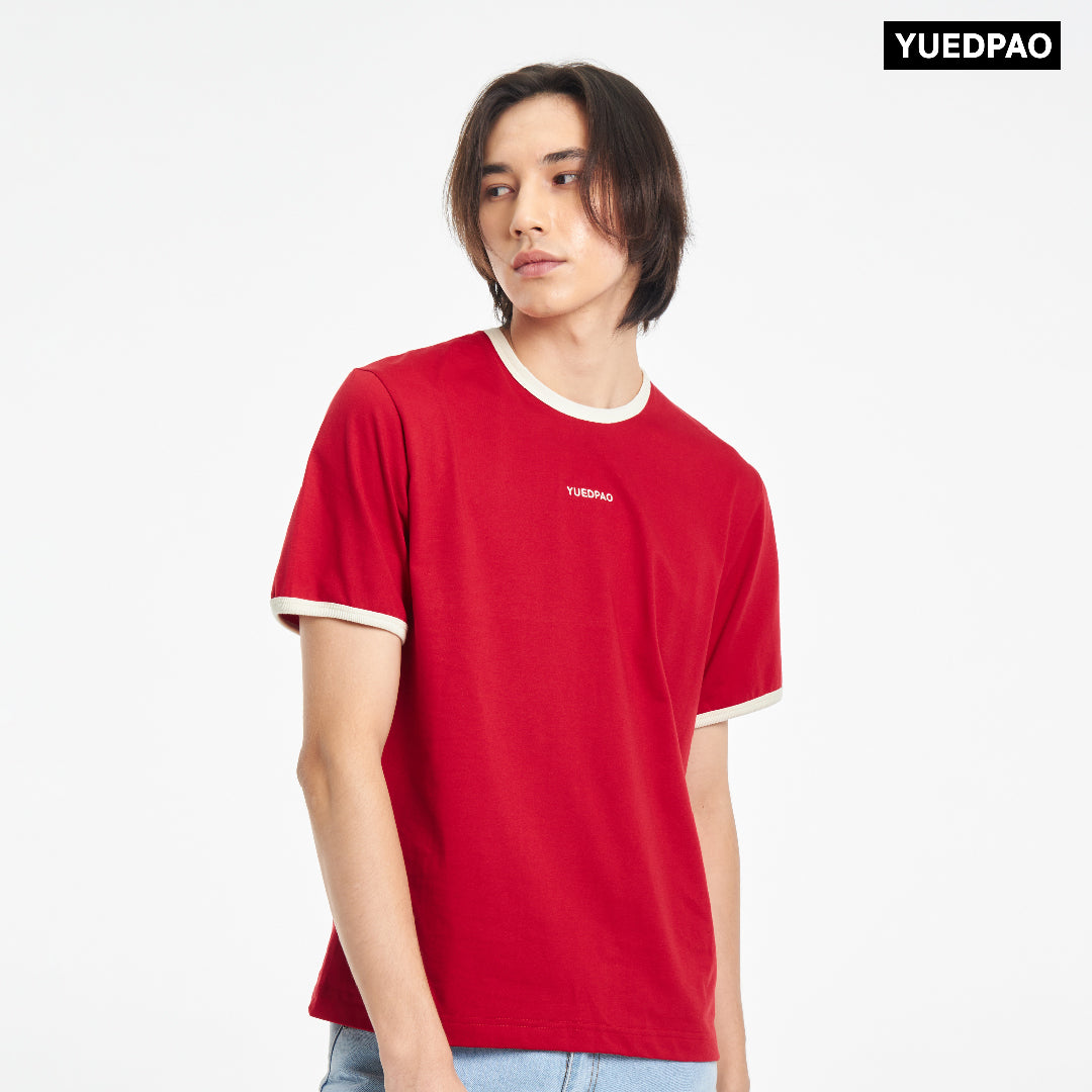 Oversize Ringer Santa Red