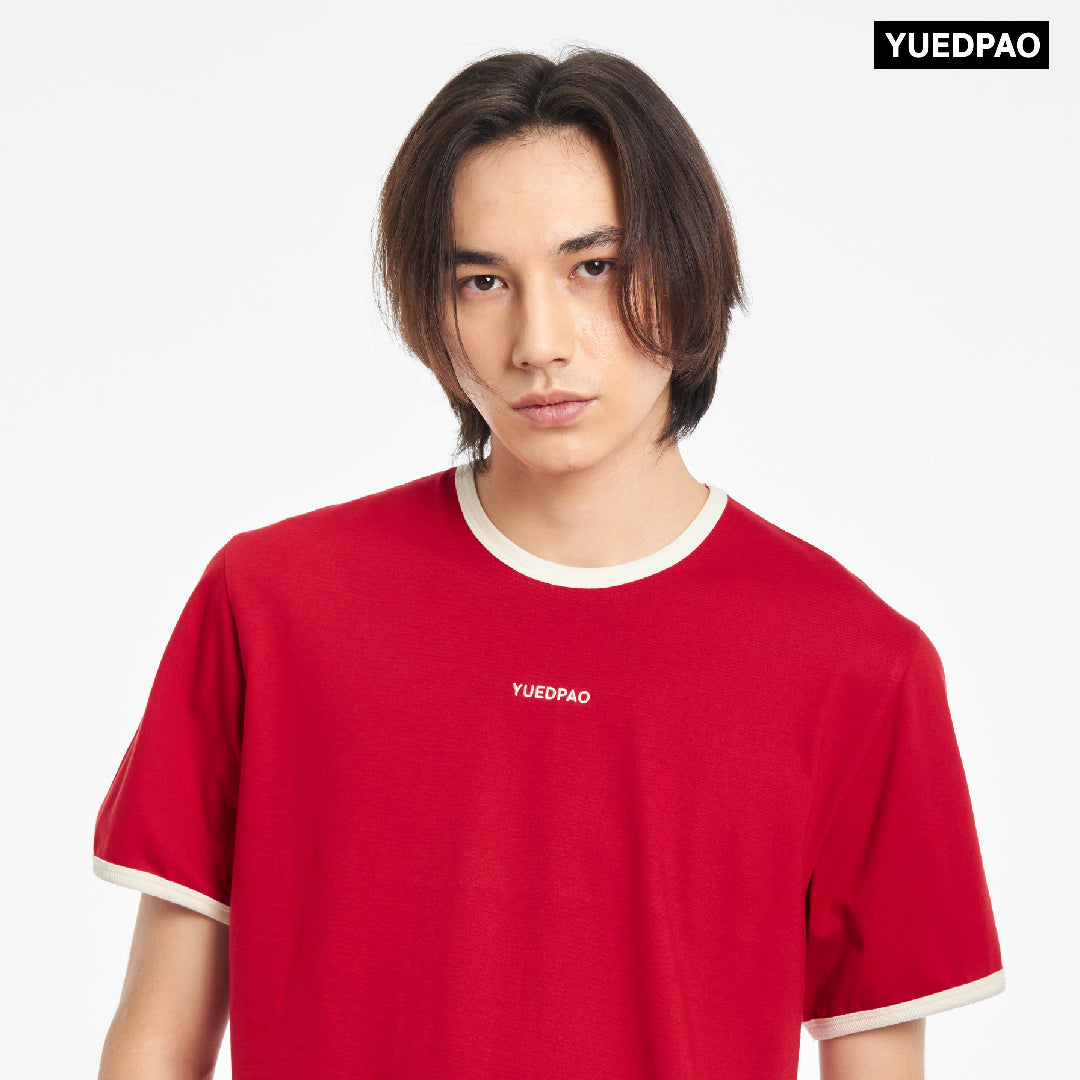 Oversize Ringer Santa Red