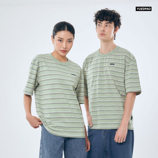 Oversize Striped _Deep Urban Olive - YUEDPAO