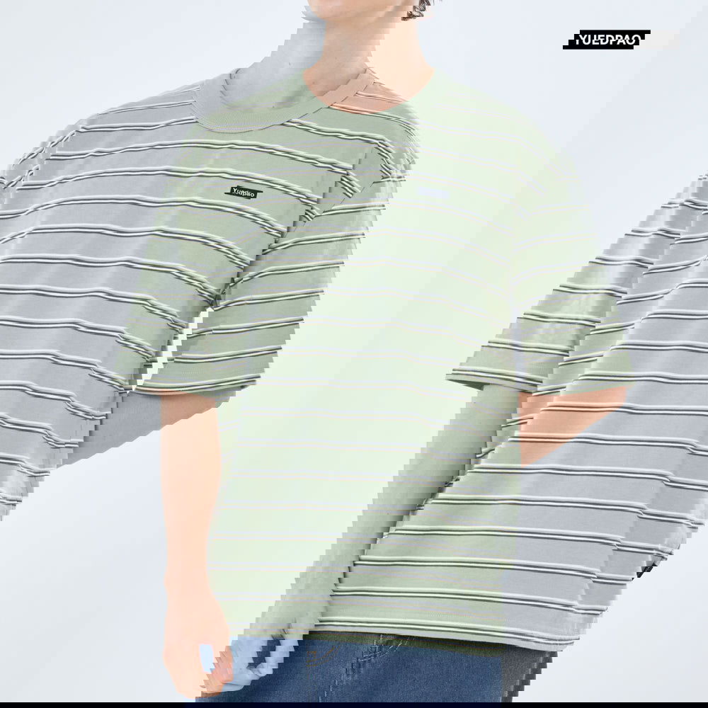 Oversize Striped _Deep Urban Olive - YUEDPAO