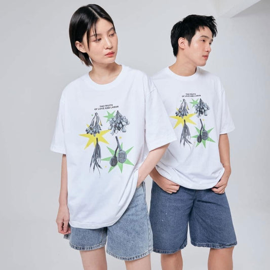 Oversize Yuedpao X Blossom of Thorns White - YUEDPAO