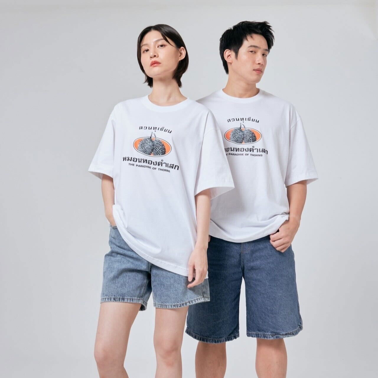Oversize Yuedpao X Garden of Thorns White - YUEDPAO