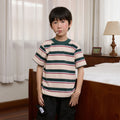 Oversized Kids Striped_Evergreens - YUEDPAO