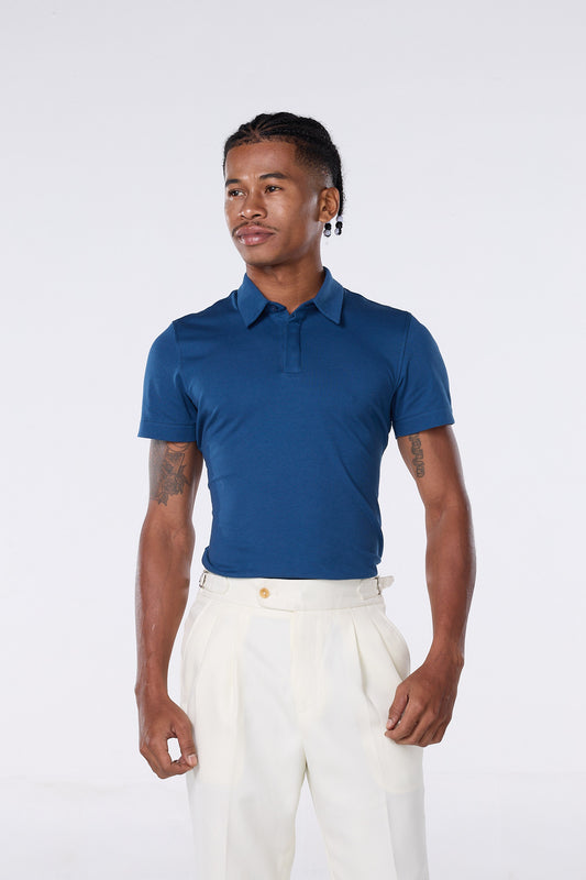 TAILOR COOL POLO สี Navy Peony