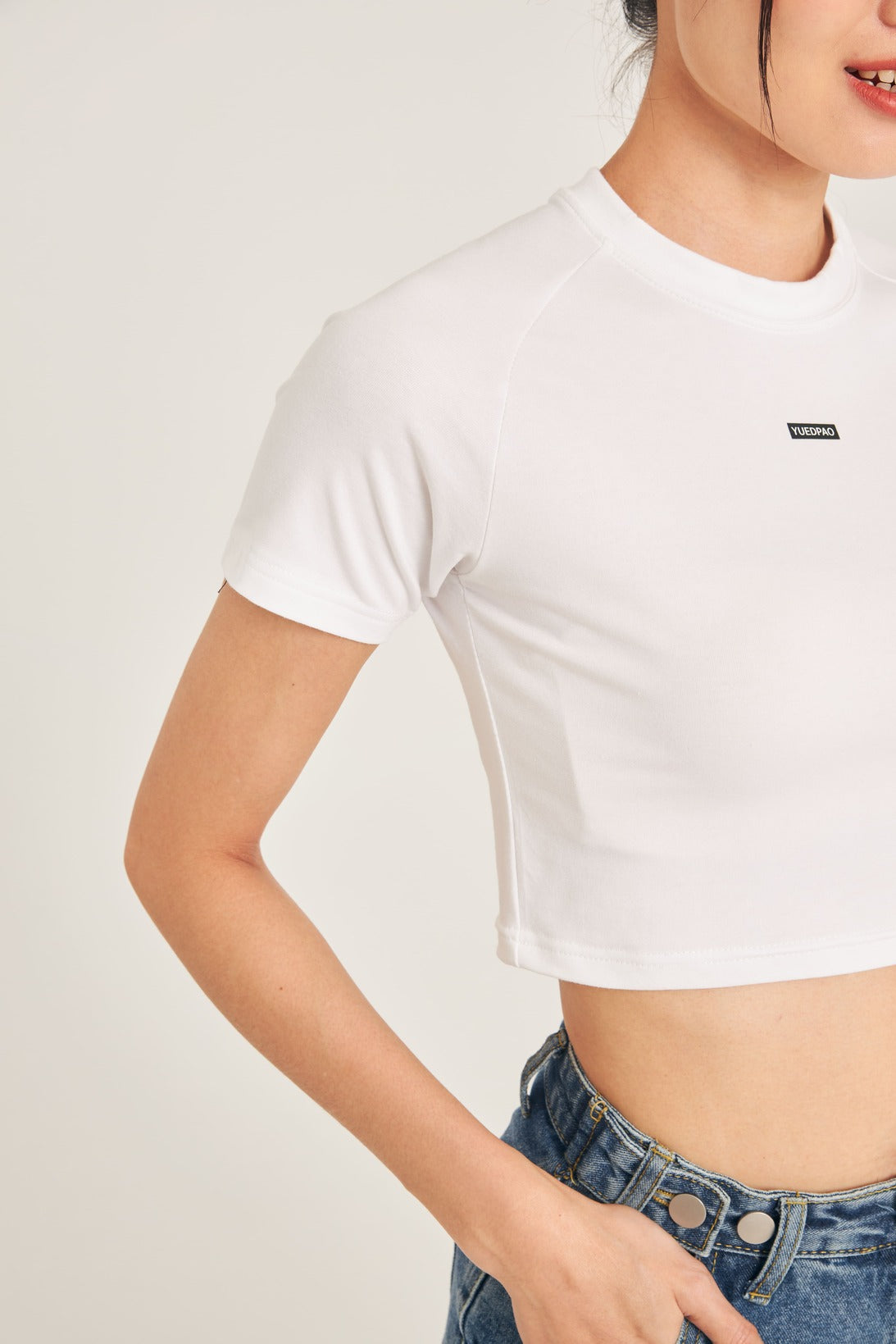 Super Tee Crop_White