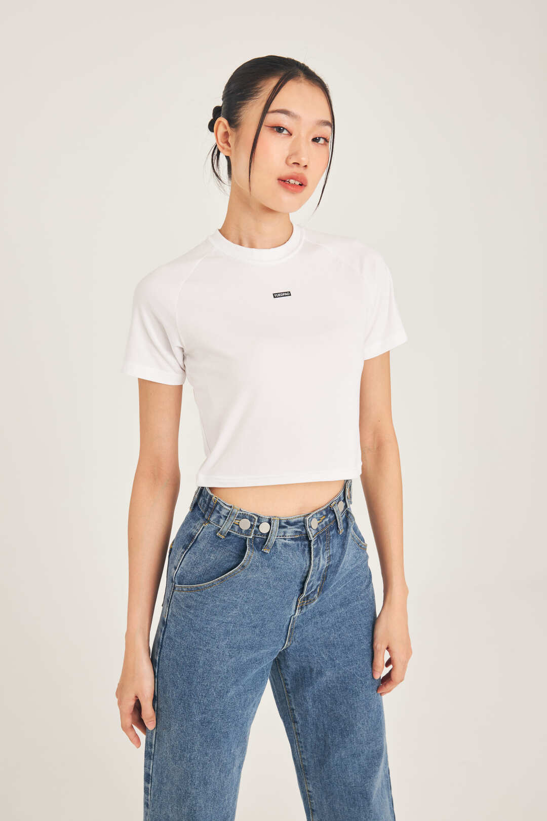 Super Tee Crop_White