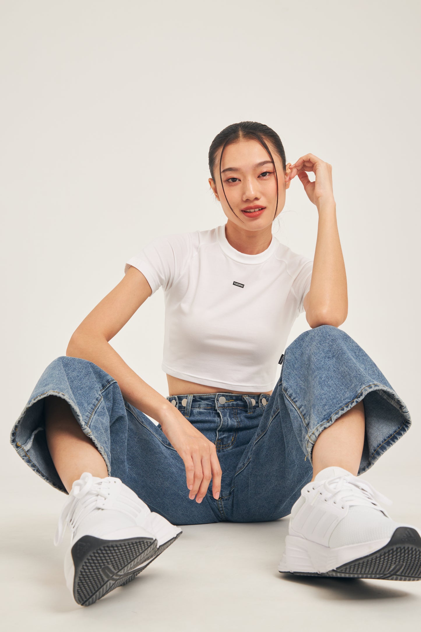 Super Tee Crop_White