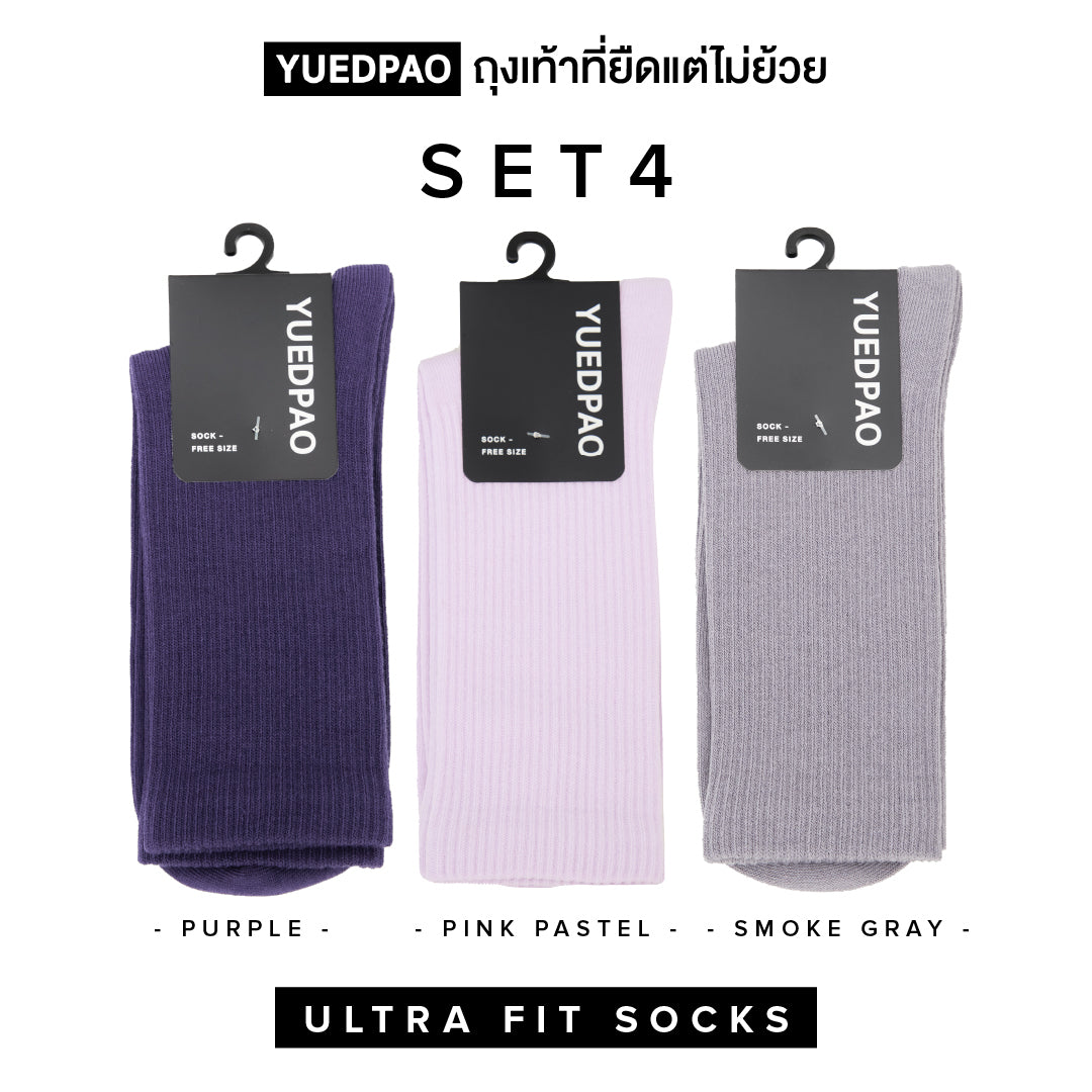Yuedpao Ultra-Fit Socks Collection ถุงเท้าที่ยืดแต่ไม่ย้วย