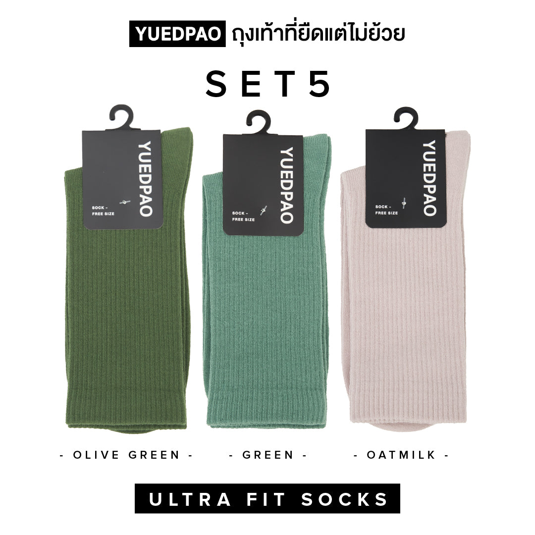 Yuedpao Ultra-Fit Socks Collection ถุงเท้าที่ยืดแต่ไม่ย้วย