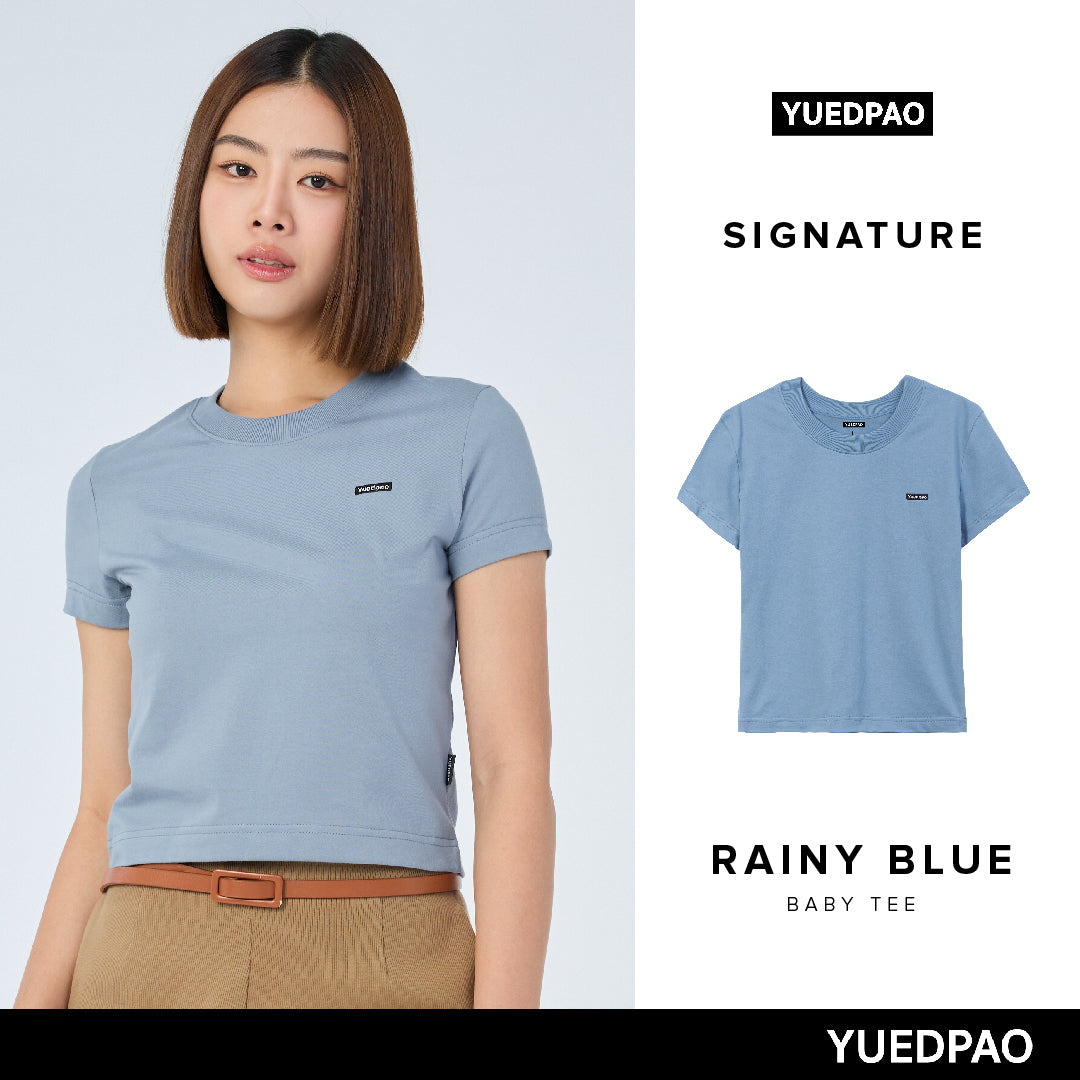 Signature Baby Tee_Rainy Blue