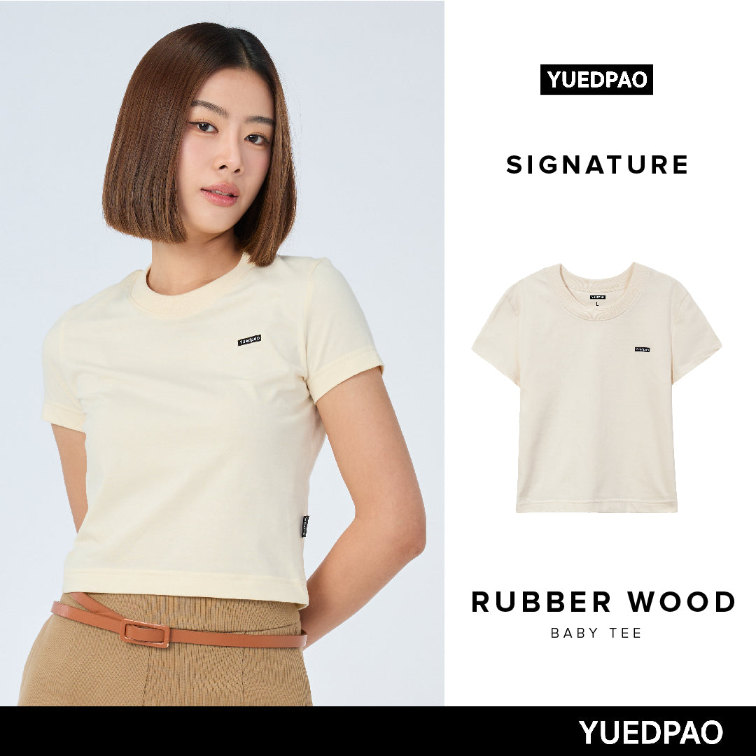 Signature Baby Tee_Rubber Wood