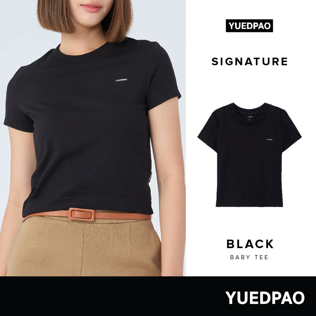 Signature Baby Tee_Black - YUEDPAO
