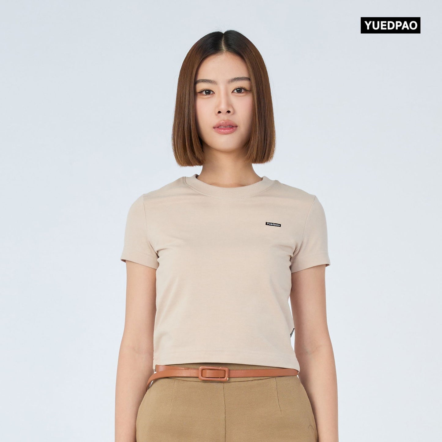 Signature Baby Tee_Desert Beige - YUEDPAO