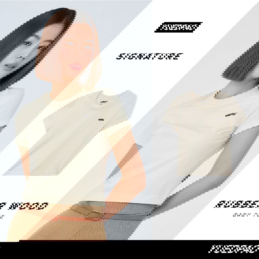 Signature Baby Tee_Rubber Wood - YUEDPAO