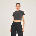 Super Tee Crop_Dark Stone - YUEDPAO