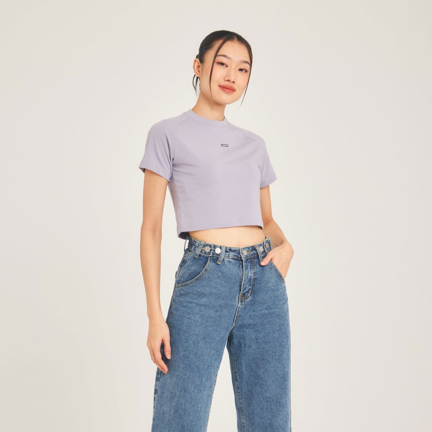 Super Tee Crop_Lavender Frost - YUEDPAO