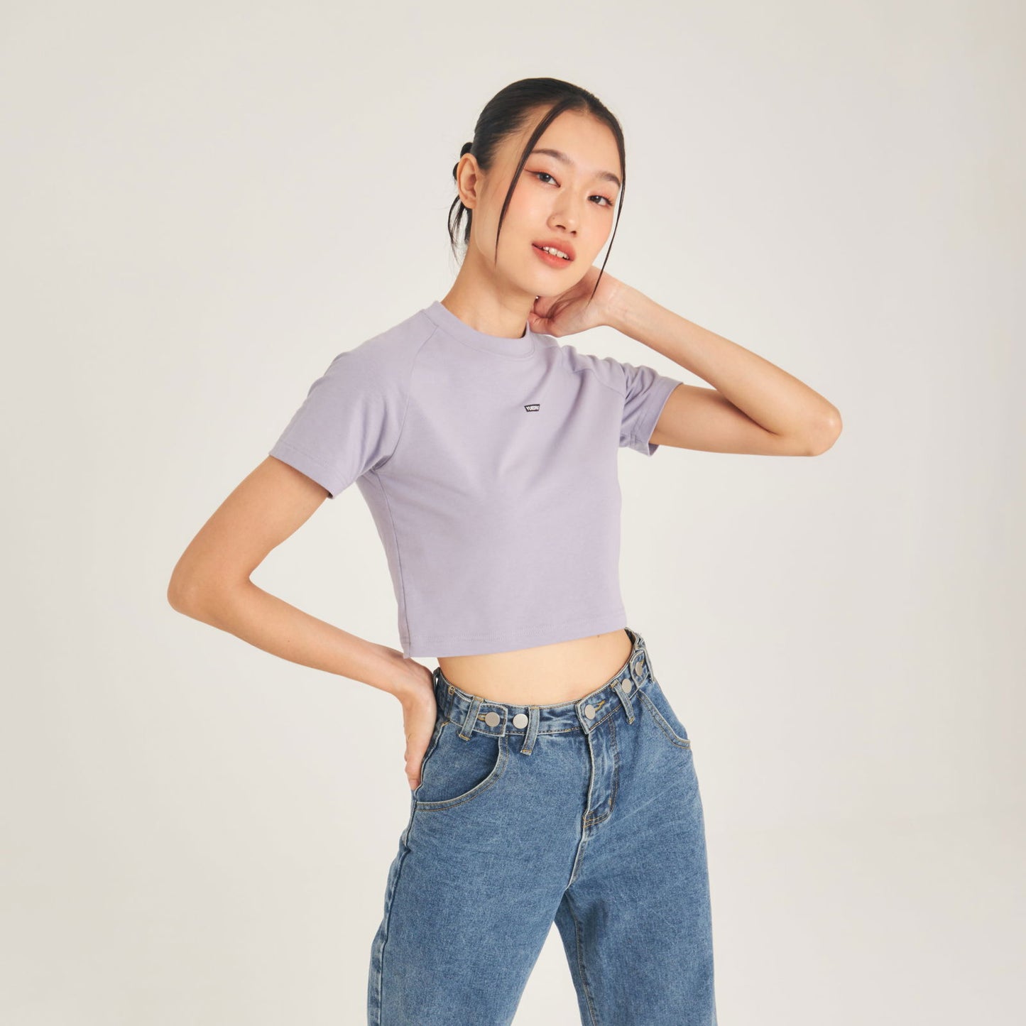 Super Tee Crop_Lavender Frost - YUEDPAO