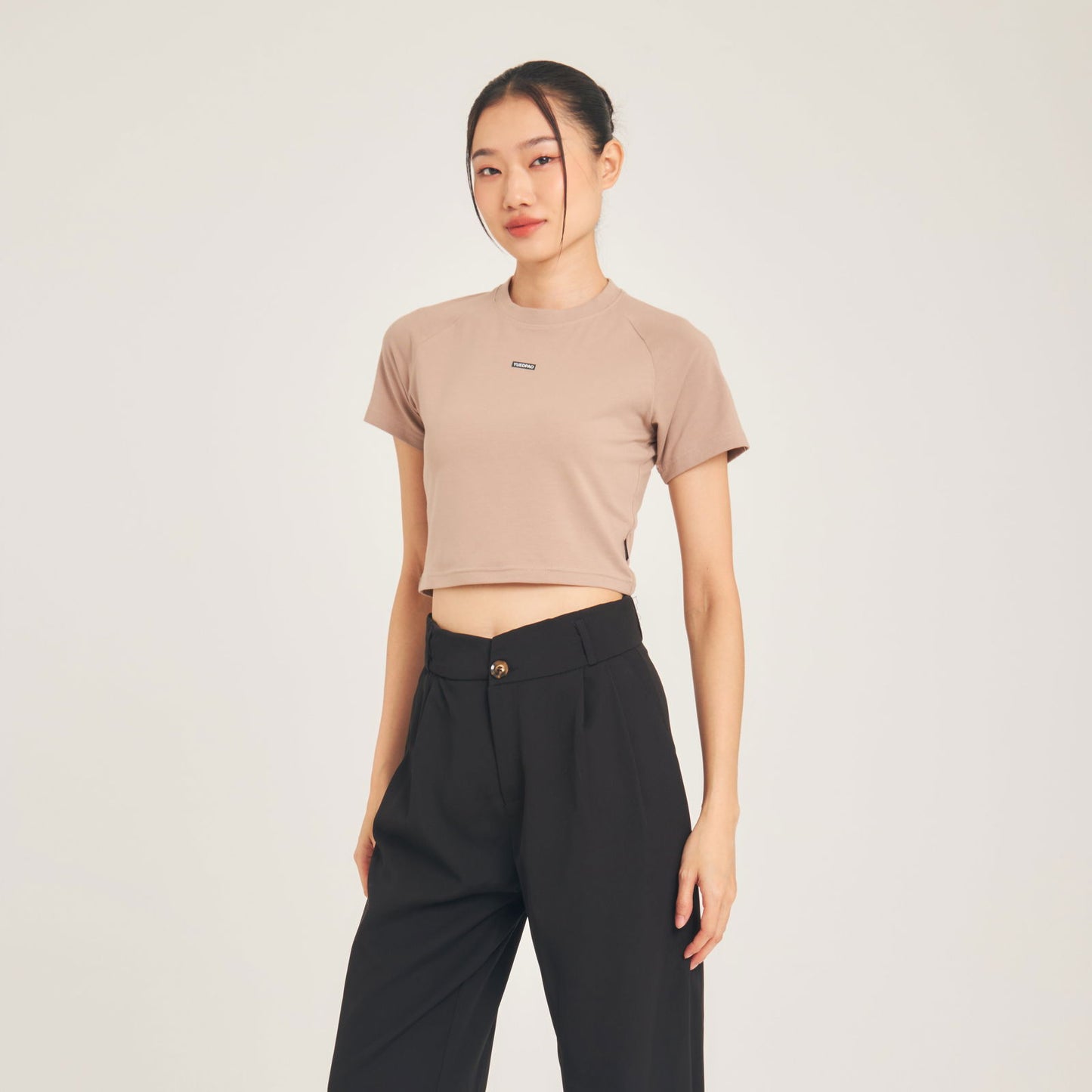 Super Tee Crop_Tan - YUEDPAO