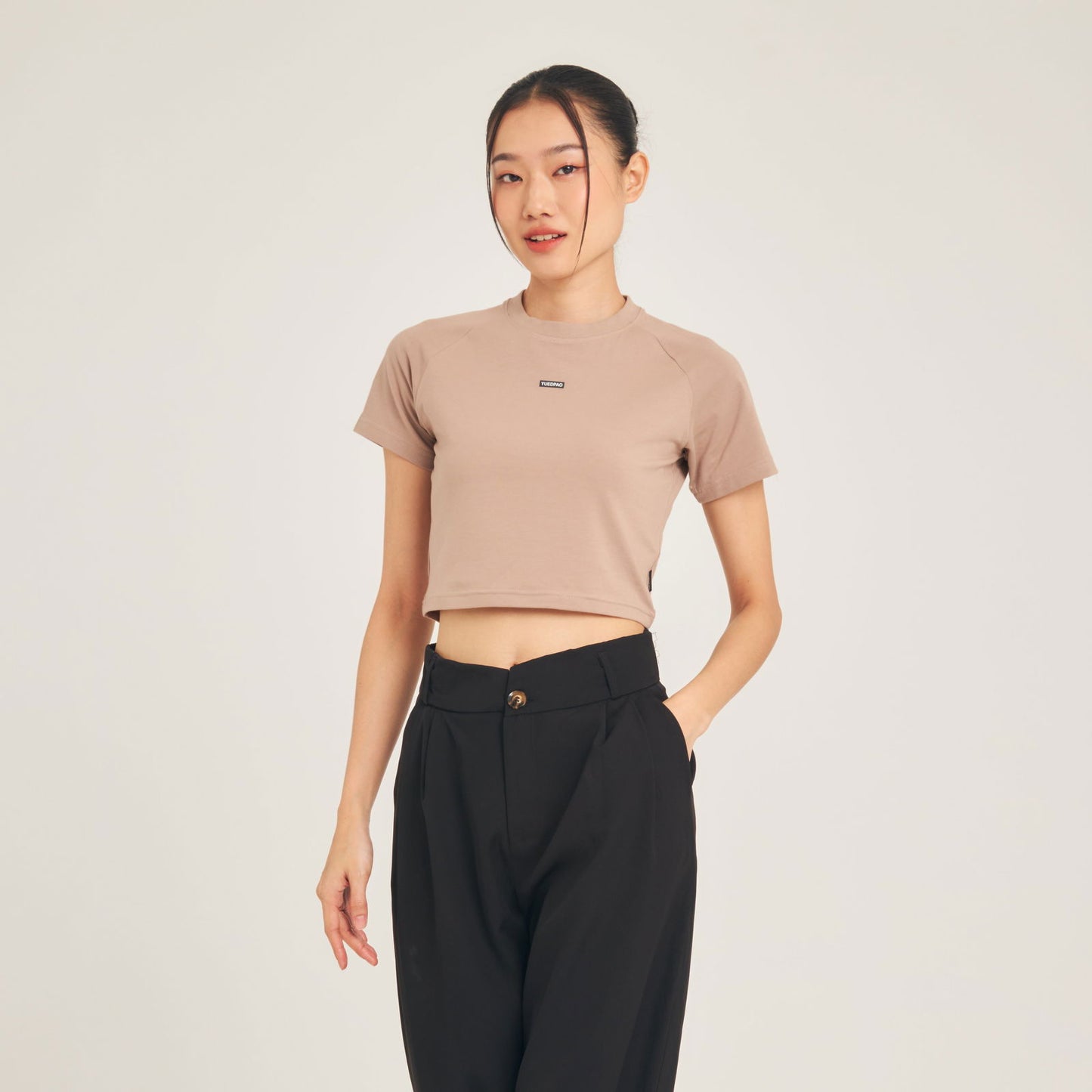 Super Tee Crop_Tan - YUEDPAO