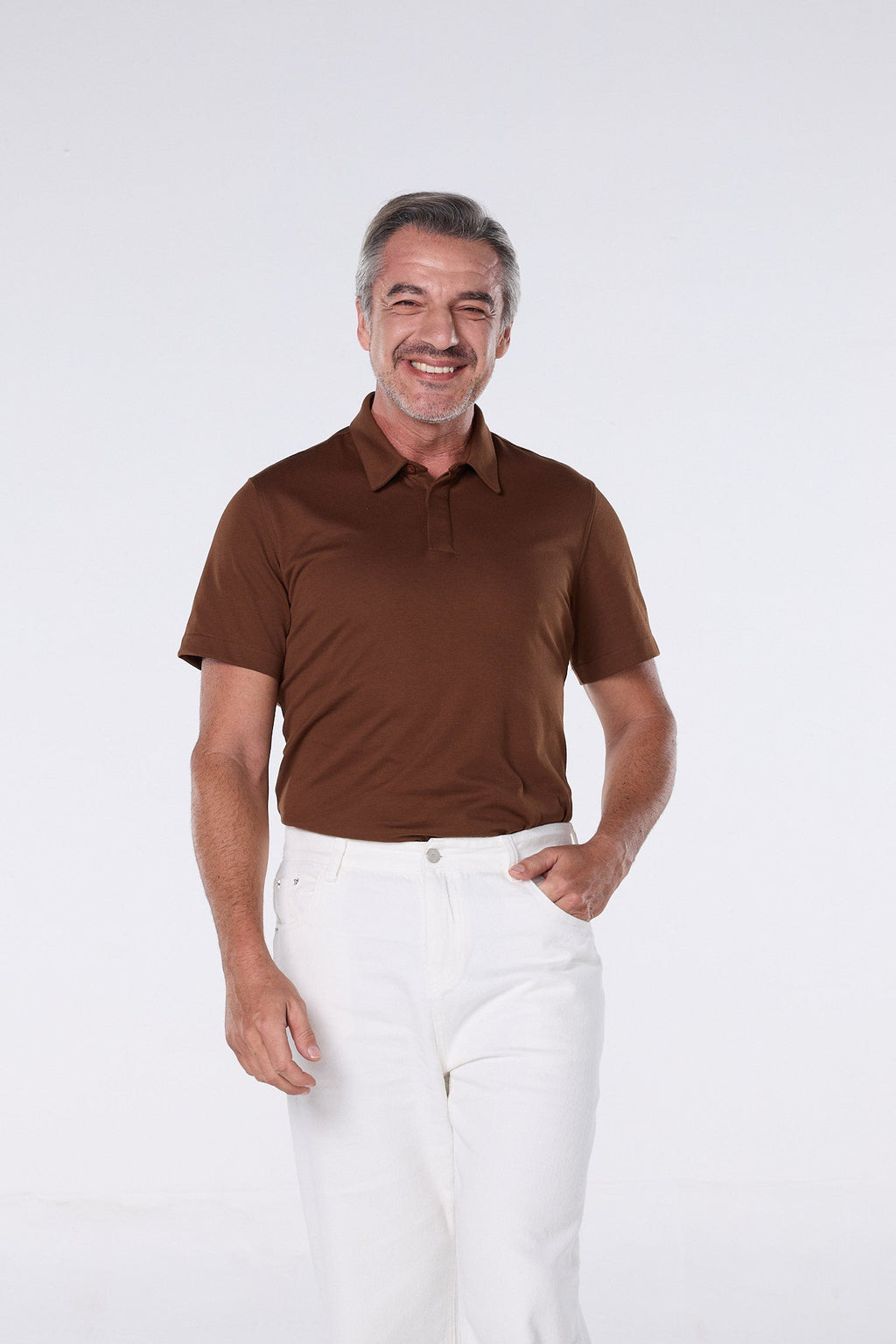 TAILOR COOL POLO สี Walnut - YUEDPAO