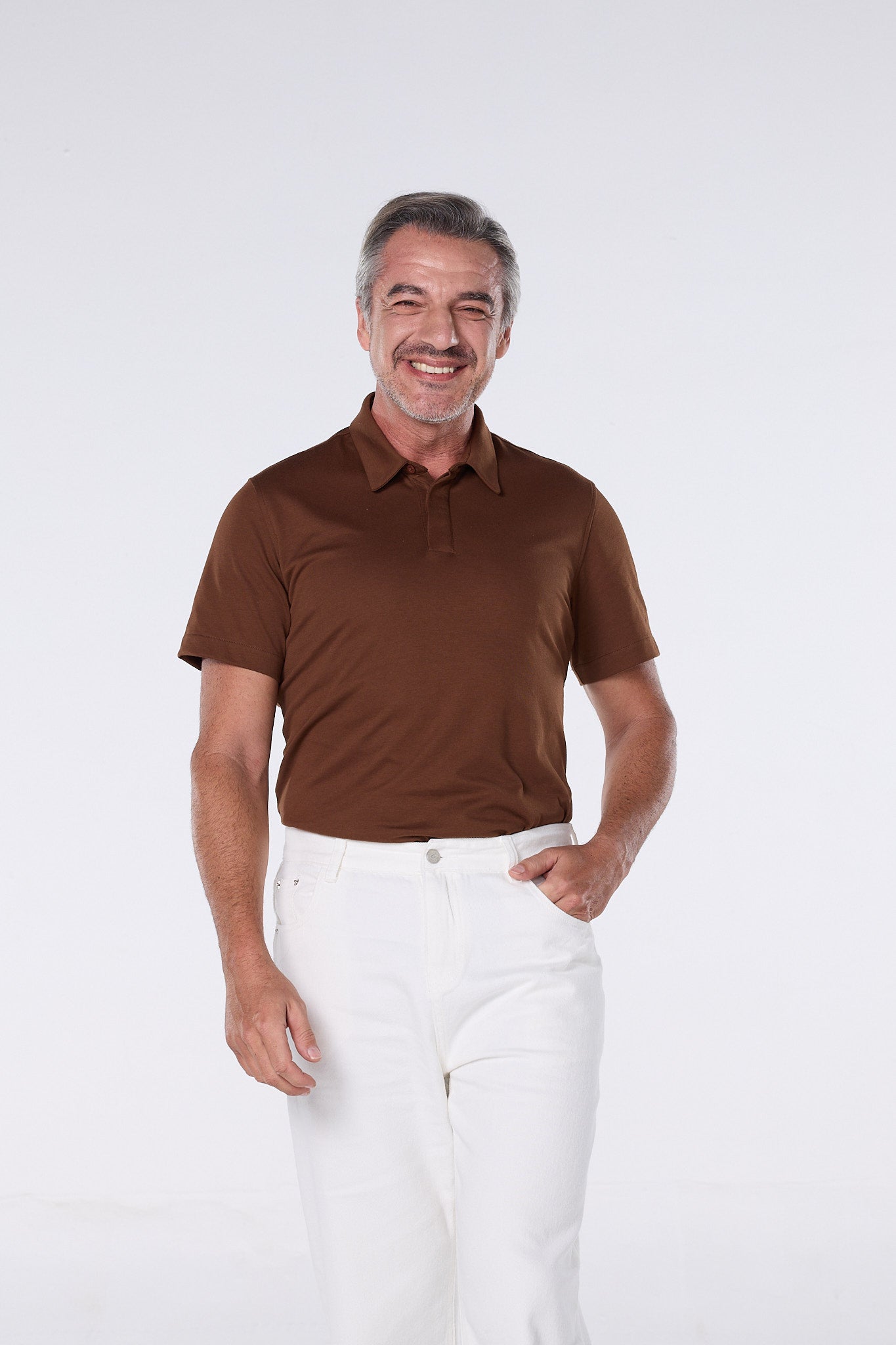 TAILOR COOL POLO สี Walnut - YUEDPAO