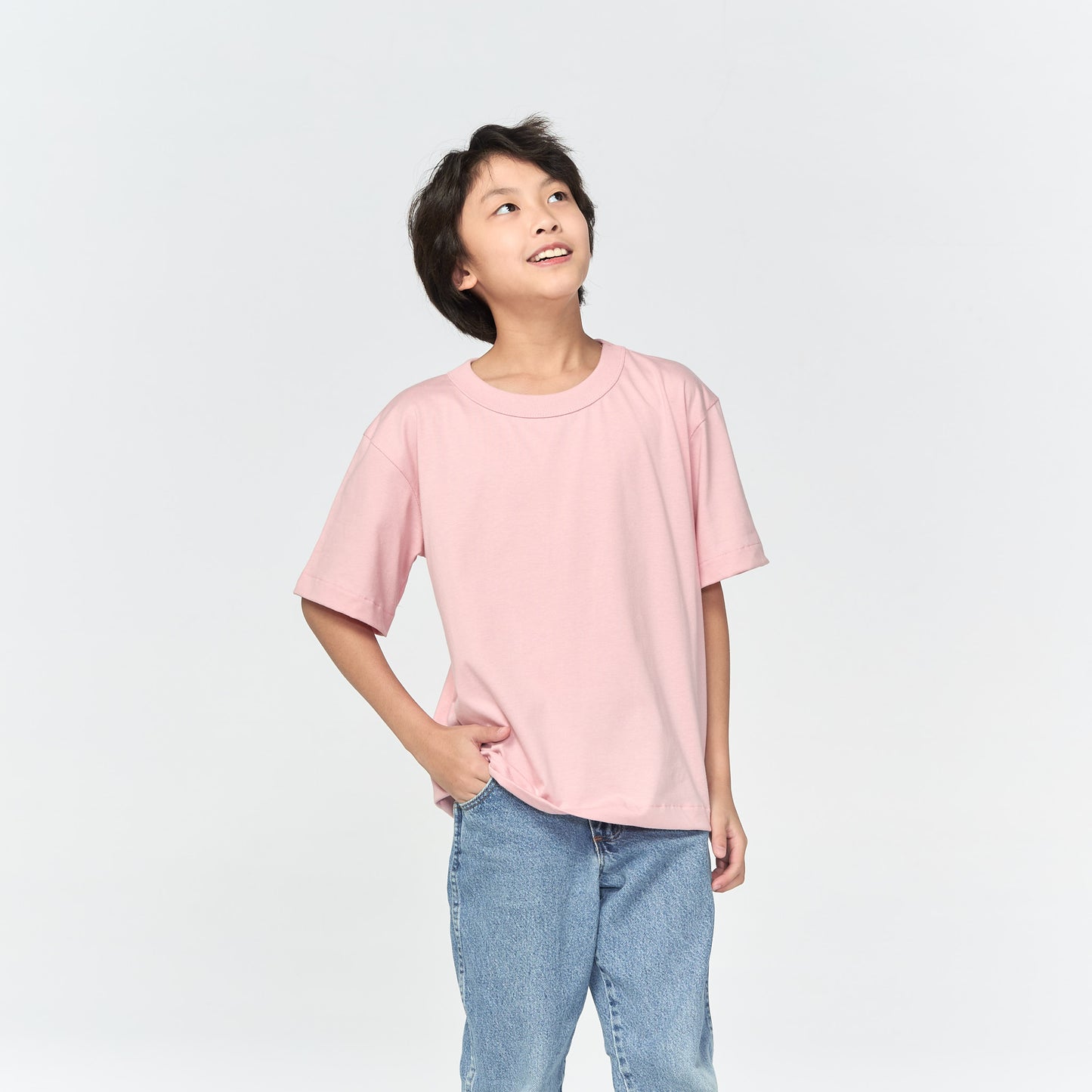 เสื้อยืดโอเวอร์ไซส์ Timeless สำหรับเด็ก_สี Rose Pink