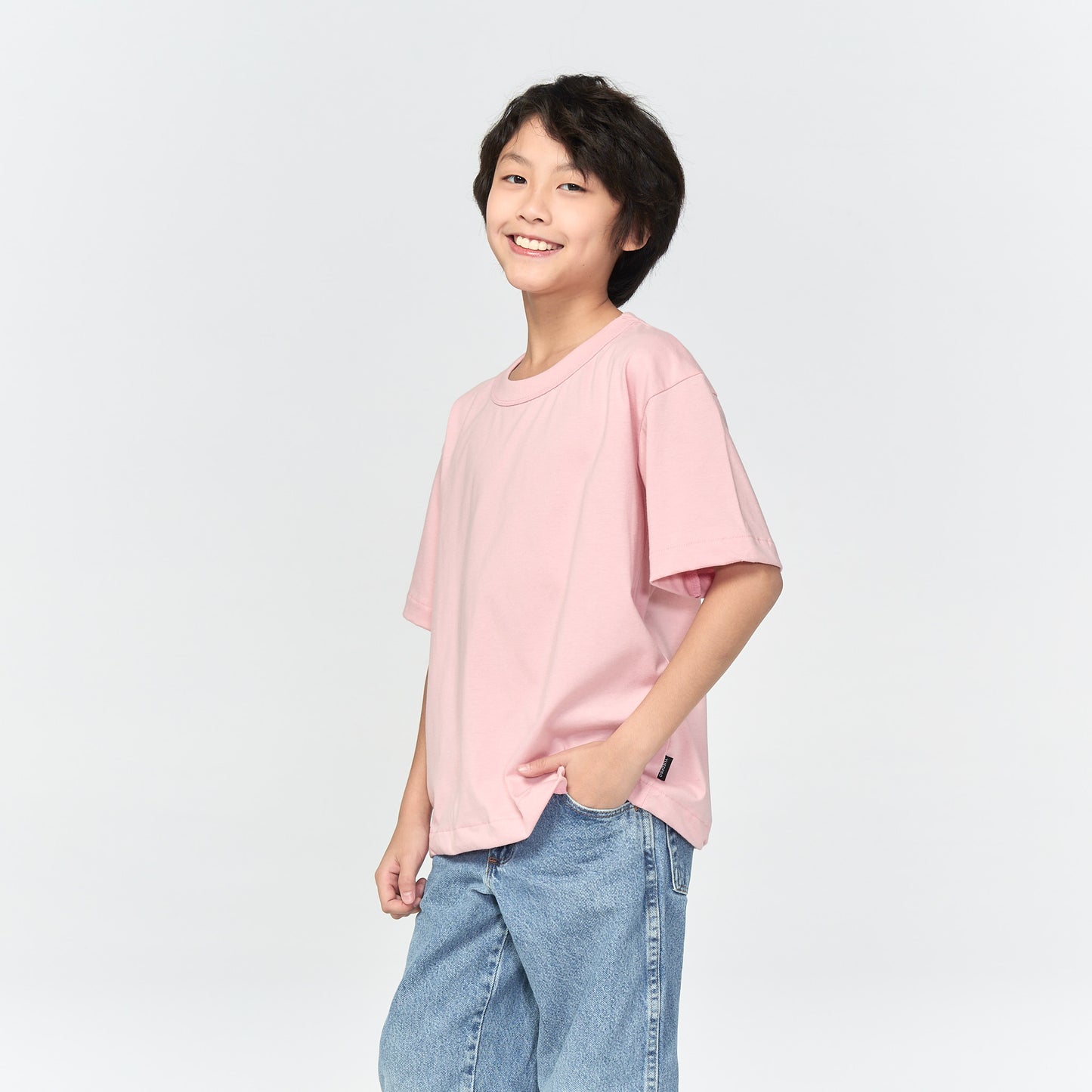 เสื้อยืดโอเวอร์ไซส์ Timeless สำหรับเด็ก_สี Rose Pink