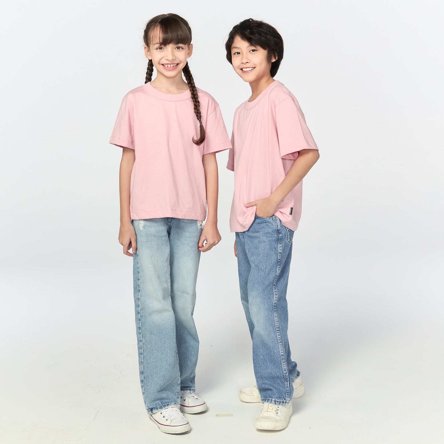 เสื้อยืดโอเวอร์ไซส์ Timeless สำหรับเด็ก_สี Rose Pink