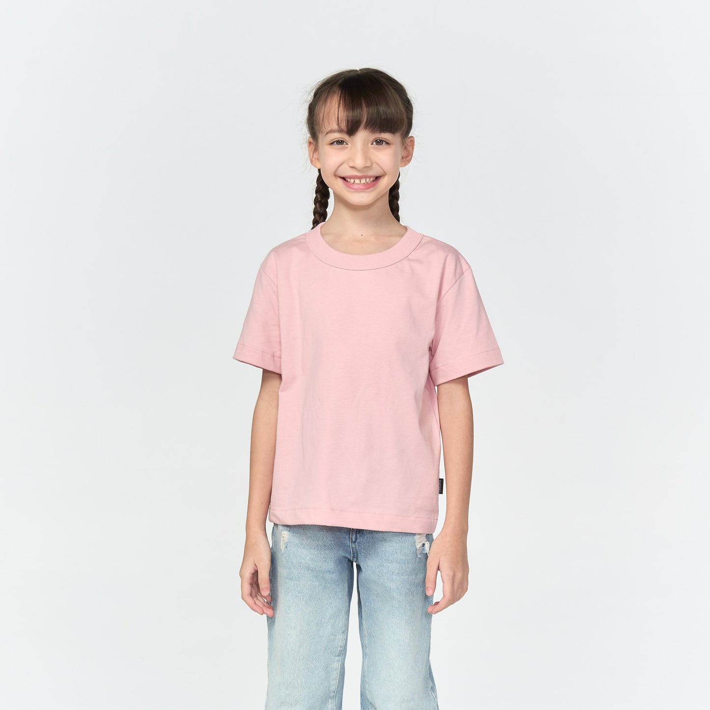เสื้อยืดโอเวอร์ไซส์ Timeless สำหรับเด็ก_สี Rose Pink
