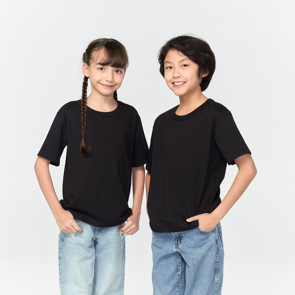เสื้อยืดโอเวอร์ไซส์ Timeless สำหรับเด็ก_สี Black