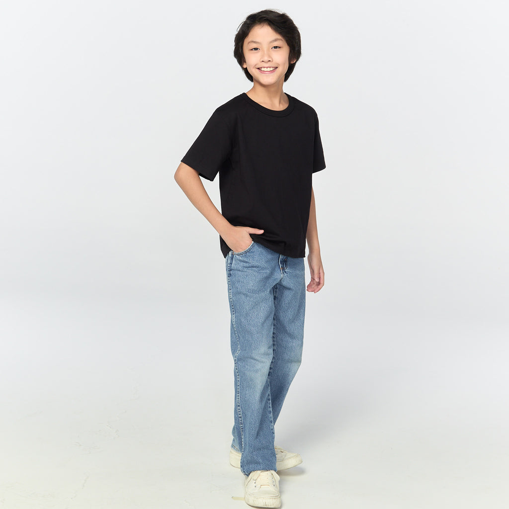 เสื้อยืดโอเวอร์ไซส์ Timeless สำหรับเด็ก_สี Black