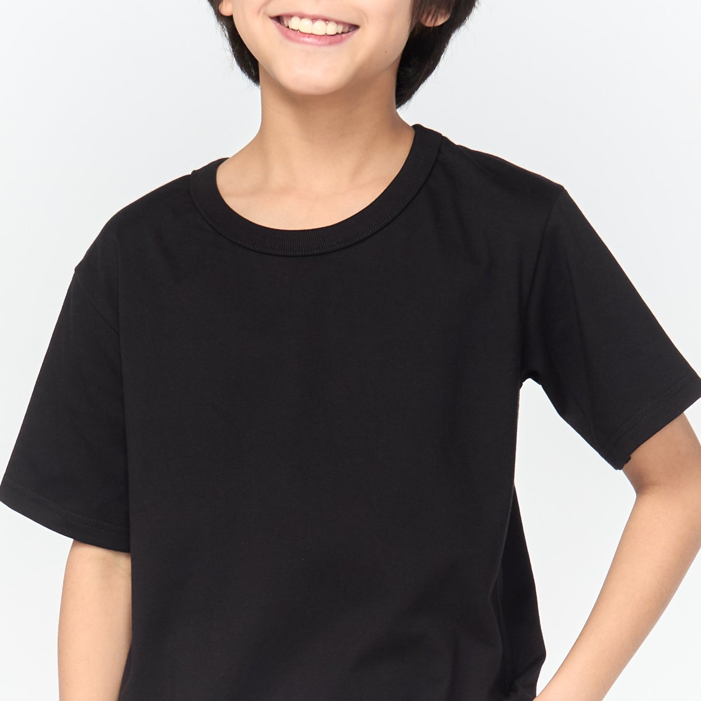 เสื้อยืดโอเวอร์ไซส์ Timeless สำหรับเด็ก_สี Black