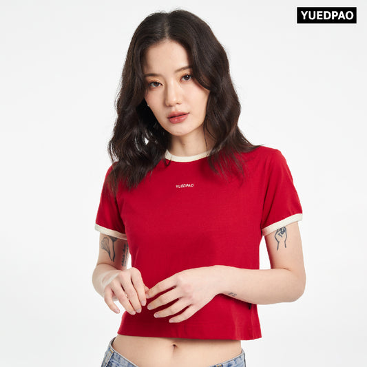 Crop Ringer Santa Red